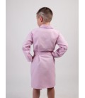 Дитячий вафельний халат Luxyart Kids Robe для хлопчиків 4-7 років 30-32 (104-125 см) 100% бавовна Рожевий (LM-189)