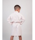 Дитячий вафельний халат Luxyart Kids Robe для хлопчиків 4-7 років 30-32 (104-125 см) 100% бавовна Рожевий (LM-187)