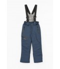 Штани на шлейках для хлопчика EN102 128 см Синій (2000989593614)