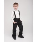 Штани на шлейках для хлопчика Snowgenius F-3 140 см Чорний (2000989454519)