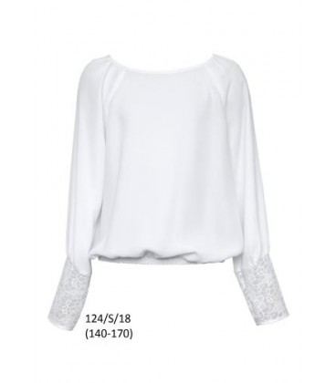 Блуза для дівчинки SLY N_124-S-15 164 см білий