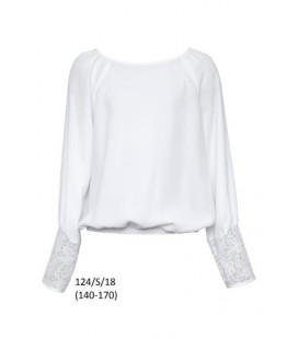 Блуза для дівчинки SLY N_124-S-15 158 см білий