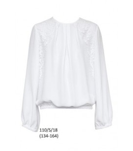 Блуза для дівчинки SLY N_110-S-15 146 см білий