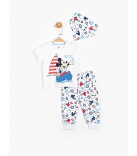 Костюм (футболка, штани, бандана) 'Mickey Mouse 12-18 міс (80-86 см), білий'. Виробник - Disney
