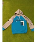 Кофта Худі для хлопчика Maccaboy London 158 см з капюшоном з начосом блакитний сірий