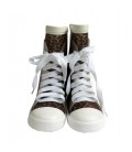 Гумові чоботи Fashion shoes для дівчинки розмір 31 Коричневі 13435