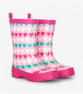 Гумові чоботи Hatley Multicolour Hearts 2 рожевий 33 (S20LHK1366)