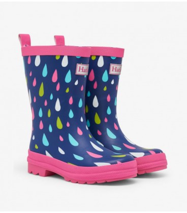 Гумові чоботи Hatley Rain Drops 6 фіолетовий 22 (S21DDK1367)