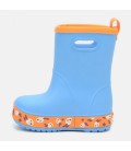 Дитячі гумові чоботи Mario QL Блакитні з помаранчевим EVA 26-27р (16,5-17 см) (6215)