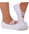 Балетки для танців FitEnergy 26 р 17 см Білі (26-17-white)