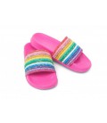 Шльопанці Hatley Have Fun Rainbow 8 рожевий 24р (S21WRK1530)