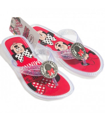 Шльопанці-в'єтнамки Disney Minnie Mouse 28-29 червоний з білим (WD12045-28)