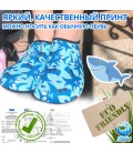 Аквашузи дитячі для дівчаток VelaSport (Розмір 34-35) тапочки для моря, Стопа 19,1-21,1 см. Взуття Коралки Сині