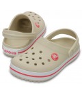 Дитячі сабо Crocs Kids' Crocband™ Clog 33 бежевий/білий 204537