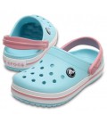 Дитячі сабо Crocs TODDLER CROCBAND™ CLOG 26 блакитний-білий 207005