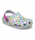 Сабо CROCS CLASSIC DISCO DANCE PARTY CLOG T 27 Білі в принт 208096