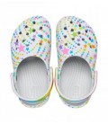 Сабо CROCS CLASSIC DISCO DANCE PARTY CLOG T 27 Білі в принт 208096