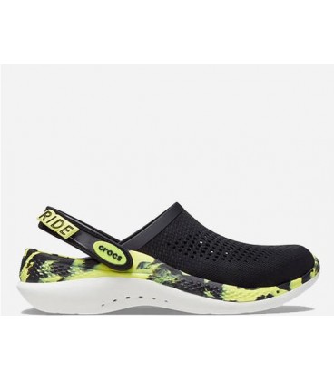 Унісекс крокси Crocs Literide 360 Black/Citrus M5-W7 37-38р. (22,9 см) Чорний з жовтим