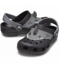 Сабо Crocs Classic I AM Shark Kids clog 27 р 15.8-16.6 см Дитячі Чорні з акулою 207072-001-C10 Black