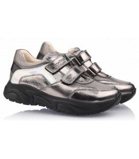 Якісне взуття для дівчаток Topitop темно-сріблястого кольору (046). Розмір 37