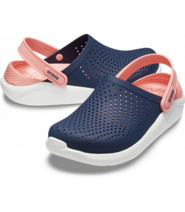 Унісекс крокси Crocs Original LiteRide Clog Navy/Melon M5-W7 37-38р. (22,9 см) Синій з розовим