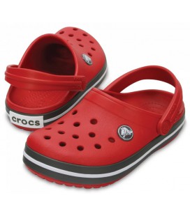 Дитячі сабо Crocs Kids' Crocband™ Clog 22 Червоний/сірий 204537