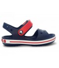 Дитячі крокси Crocs Crocband Sandal Kids Navy/Red C7 24р. (14 см) Сині