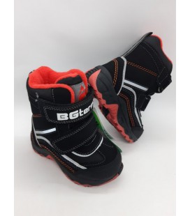 Зимові чобітки на хлопчика B&G чорні із червоним ZS-0082 23 р 15 см