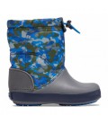 Дитячі зимові чоботи Crocs Kids LodgePoint Winter Boot С8 25 Мілітарі Сірий