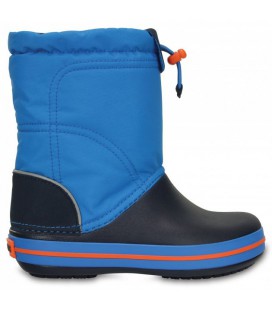 Дитячі зимові чоботи Crocs Kids LodgePoint Boot С8 25 Сині на затягуванні