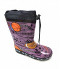 Гумові чоботи для хлопчиків Leopard фіолетові 33р. (22,0 см.)
