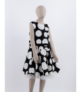 Плаття Gaialuna ДД004042 (G1076) колір чорний-білий 158