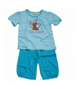 ​Піжама/літній костюмчик (шорти подовжені/футболка) SCOOBY-DOO TARO р.110-116 (голуба).