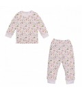 Піжама (кофта з довгим рукавом + штани) MYLITTLEPIE FLOWER BLOOM 98-104см рожева (FLOWER BLOOM-PJ001)