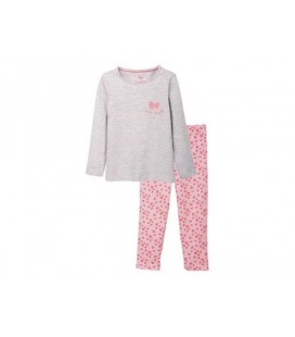 Піжама (кофта+штани) сіро-рожева Cute style Lupilu 86-92см (40009725)