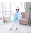 Піжама Кігурумі Дитяча Для Дівчаток Kigurumi Єдиноріг Пегас Білий з блакитним 120-130 см. (2027)