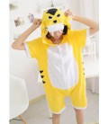 Літня Піжама Кігурумі Дитяча My Kigu Жовтий Тигр М 155-165 см Бавовна (4014)