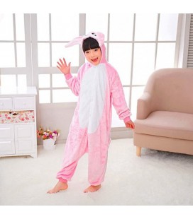 Піжама Кігурумі Для Дівчаток Kigurumi Зайчик Кролик Рожевий 100-110 см (1053)