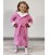 Дитячий махровий халат Tino Baby З капюшоном 134 см Рожевий (Х-04-1)