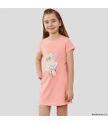 Дитяча ночнушка Baykar нічна сорочка сорчка для дівчинки з ананасом бавовна і еластан р 4 104 - 110 см персикова 9280-575