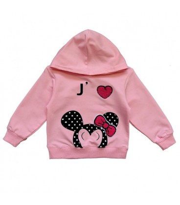 Кофта Wa Chua Minnie Mouse для дівчинки 85 см Світло-рожева 9342