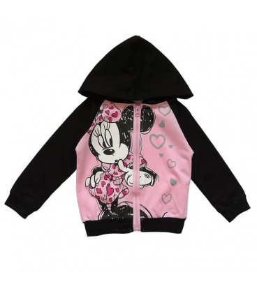 Кофта Xirubaby Minnie Mouse для дівчинки 80 см Рожева з чорним 5648