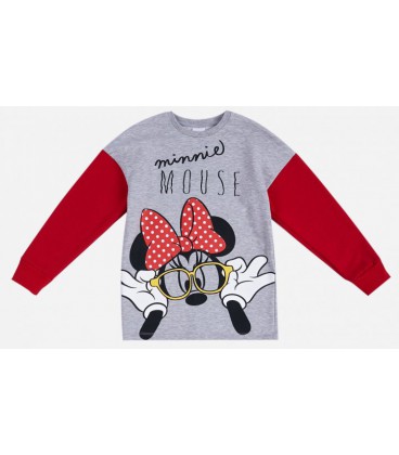 Світшот Minni Mouse Disney 104 см (4 роки) MN18390 Сіро-червоний 8691109929785