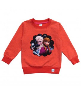 Світшот Kids collection 'Ельза і Анна' для дівчинки 98 см Кораловий 11867