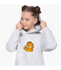 Дитячий худі Гарфілд (Garfield) Світло-сірий меланж (9298-1945) 152 см