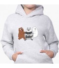 Дитячий худий Вся правда про ведмедів (We Bare Bears) Світло-сірий меланж (9298-2891) 116 см