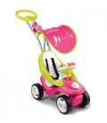 Машинка-каталка для малюка Bubble Go 2 в 1 зі знімною ручкою, рожева Smoby 720102 Рожевий