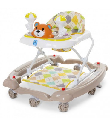 Ходунки Bambi 3 в 1 Мишко M 3656A-S-1 Beige (M 3656A-S-1)