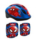 Велосипедний набір-шолом+протектори Spiderman - 5 шт.