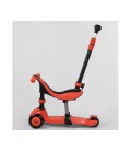 Триколісний самокат - біговел 5в1 Best Scooter BS71899 (Trio, Credo) з батьківською ручкою, амортизаторами, Червоний